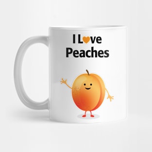 I Love Peaches Mug